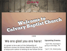 Tablet Screenshot of calvarybaptisttuscumbia.com